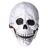 Halloween Skull Helmet Full Head Skull Mask Latex Cosplay Costume Horror Skull Mask for Festival PartyLight Grey In Australia - Darrahopens