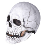 Halloween Skull Helmet Full Head Skull Mask Latex Cosplay Costume Horror Skull Mask for Festival PartyLight Grey In Australia - Darrahopens