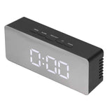LED Mirror Alarm Clock Rectangular Digital Clock with Temperature Display for Bedroom Living Room Office Travel In Australia - Darrahopens