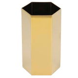 Pen Holder Hex Stainless Steel Gold Electroplating Durable Glossy Corrosion Resistant Wide Application Pencil Holder In Australia - Darrahopens