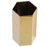 Pen Holder Hex Stainless Steel Gold Electroplating Durable Glossy Corrosion Resistant Wide Application Pencil Holder In Australia - Darrahopens