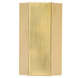 Pen Holder Hex Stainless Steel Gold Electroplating Durable Glossy Corrosion Resistant Wide Application Pencil Holder