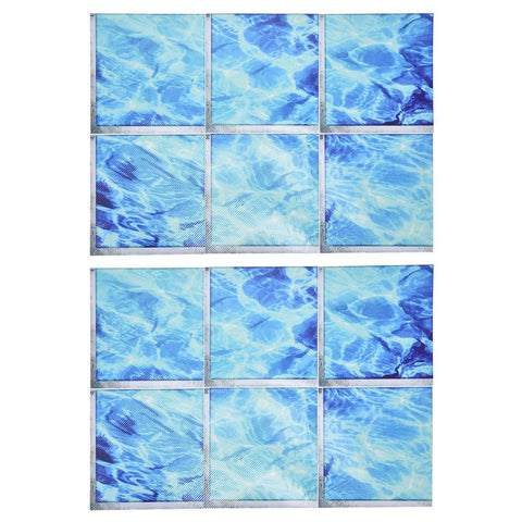 2Set 3D Bathtub Sticker Waterproof Antislip Bath Tub Sticker Self Adhesive PVC Tile Decal for Swimming Pool In Australia - Darrahopens