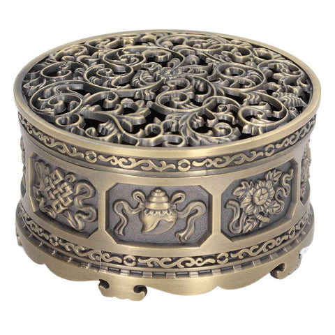 Incense Holder Burner Copper Aroma Burner Home Decoration Ornament for Indoor Temple In Australia - Darrahopens