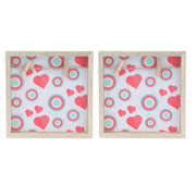 2 Pcs Picture Frames Innovative Wall Mount Photo Display Frames with Wood Clips for Home DecorationGold Powder Photo Frame