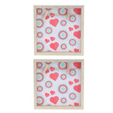 2 Pcs Picture Frames Innovative Wall Mount Photo Display Frames with Wood Clips for Home DecorationGold Powder Photo Frame