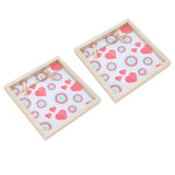 2 Pcs Picture Frames Innovative Wall Mount Photo Display Frames with Wood Clips for Home DecorationGold Powder Photo Frame