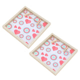 2 Pcs Picture Frames Innovative Wall Mount Photo Display Frames with Wood Clips for Home DecorationGold Powder Photo Frame