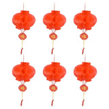 20Pcs Red Paper Chinese Decorative Lantern 15cm Diameter Hanging Ornaments for New Year Festival Wedding In Australia - Darrahopens