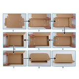 Ultrahard Paper Box 3 Layers Reusable Recyclable Packaging Packing Box Pizza Box for Gift Art Craft19x30x30 mm / 0.7x1.2x1.2 in