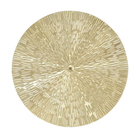 Round Wall Art Decor Elegant Style Iron Material 24.5cm/9.6in Delicate Texture Appearance Golden Irregular Circle In Australia - Darrahopens