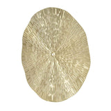 Round Wall Art Decor Elegant Style Iron Material 24.5cm/9.6in Delicate Texture Appearance Golden Irregular Circle In Australia - Darrahopens