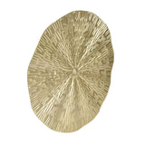 Round Wall Art Decor Elegant Style Iron Material 24.5cm/9.6in Delicate Texture Appearance Golden Irregular Circle In Australia - Darrahopens