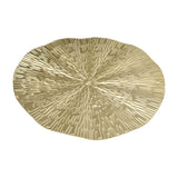 Round Wall Art Decor Elegant Style Iron Material 24.5cm/9.6in Delicate Texture Appearance Golden Irregular Circle