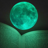 Moon Wall Sticker Glowing Luminous Wall Sticker PVC DIY Wall Paper for Bedroom Decoration22cm / 8.7in In Australia - Darrahopens