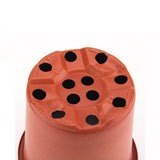 Thickened Plastic Plant Nursery Pot 2 Color Seedling Pot Flower Plant Container for Garden BalconyCaliber 140mm / 5.5in