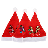 2022 New Year Hat Merry Christmas Holiday Hat Antler Bowknot Santa Hat Holiday Decor for Kid Adult In Australia - Darrahopens