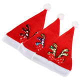2022 New Year Hat Merry Christmas Holiday Hat Antler Bowknot Santa Hat Holiday Decor for Kid Adult In Australia - Darrahopens