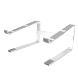 Desktop Laptop Stand Ergonomic Aluminum Alloy Laptop PC Computer Riser Cooling Shelf for Home Office Silver