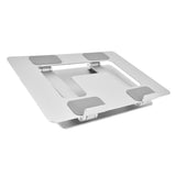 Laptop Stand Collapsible Portable Aluminium Alloy Notebook Support Computer Riser Stand Silver Computer Cooling Holder