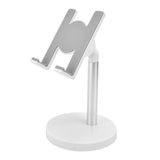 Cell Phone Stand Aluminum Alloy Adjustable Height Desk Mobile Phone Holder for IOS Tablet Silver In Australia - Darrahopens