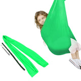Therapy Swing Elastic Indoor and Outdoor Cuddle Hammock for Autism ADHD and Sensory Processing DisorderGreen