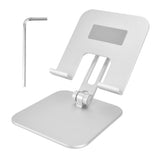 Adjustable Tablet Stand Holder Aluminium Alloy Portable Foldable Desktop Mobile Phone Stand Silver In Australia - Darrahopens