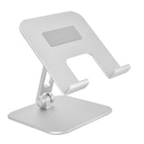 Adjustable Tablet Stand Holder Aluminium Alloy Portable Foldable Desktop Mobile Phone Stand Silver In Australia - Darrahopens
