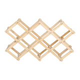 Foldable Wine Cabinet Pine Durable Elegant Simple Wine Rack Cabinet for Home Hotel OfficeWood Color 10 Bottles In Australia - Darrahopens