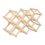 Foldable Wine Cabinet Pine Durable Elegant Simple Wine Rack Cabinet for Home Hotel OfficeWood Color 10 Bottles In Australia - Darrahopens