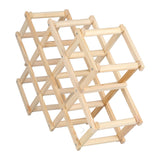 Foldable Wine Cabinet Pine Durable Elegant Simple Wine Rack Cabinet for Home Hotel OfficeWood Color 10 Bottles In Australia - Darrahopens