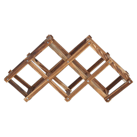 Foldable Wine Cabinet Pine Durable Elegant Simple Wine Rack Cabinet for Home Hotel OfficeRoast Color 6 Bottles In Australia - Darrahopens