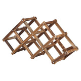 Foldable Wine Cabinet Pine Durable Elegant Simple Wine Rack Cabinet for Home Hotel OfficeRoast Color 6 Bottles In Australia - Darrahopens