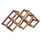 Foldable Wine Cabinet Pine Durable Elegant Simple Wine Rack Cabinet for Home Hotel OfficeRoast Color 6 Bottles In Australia - Darrahopens