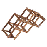 Foldable Wine Cabinet Pine Durable Elegant Simple Wine Rack Cabinet for Home Hotel OfficeRoast Color 6 Bottles In Australia - Darrahopens