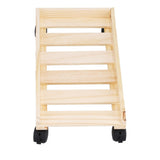 Mobile Computer Host Bracket Wooden CPU Stand with Good Heat Dissipation Performance for Office and Home