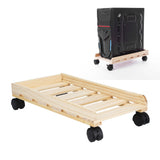 Mobile Computer Host Bracket Wooden CPU Stand with Good Heat Dissipation Performance for Office and Home