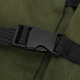 Tool Storage Bag Canvas Foldable Zipper Design Lightweight and Durable High Capacity Tool Roll Up Bag with StrapsGreen