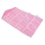 Wall Closet Hanging Organizers Over The Door Storage Bag Polyester Hanging Shelves Pocket for Bedroom Living RoomPink In Australia - Darrahopens