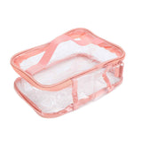 Clear Toiletry Bag Travel Cosmetic Makeup Bag PVC Storage Bag Portable Transparent Pouch for Traveling Vacation Bathroom In Australia - Darrahopens