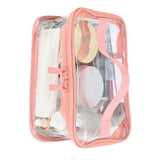 Clear Toiletry Bag Travel Cosmetic Makeup Bag PVC Storage Bag Portable Transparent Pouch for Traveling Vacation Bathroom In Australia - Darrahopens