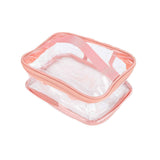 Clear Toiletry Bag Travel Cosmetic Makeup Bag PVC Storage Bag Portable Transparent Pouch for Traveling Vacation Bathroom In Australia - Darrahopens