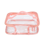 Clear Toiletry Bag Travel Cosmetic Makeup Bag PVC Storage Bag Portable Transparent Pouch for Traveling Vacation Bathroom In Australia - Darrahopens