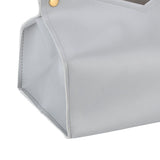 Tissue Bag Artificial Leather Vintage Kitchen Paper Towel Box Container for Office HomeGray