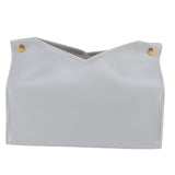 Tissue Bag Artificial Leather Vintage Kitchen Paper Towel Box Container for Office HomeGray