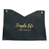Tissue Bag Artificial Leather Vintage Kitchen Paper Towel Box Container for Office HomeGreen In Australia - Darrahopens