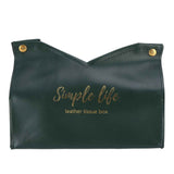 Tissue Bag Artificial Leather Vintage Kitchen Paper Towel Box Container for Office HomeGreen In Australia - Darrahopens