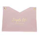 Tissue Bag Artificial Leather Vintage Kitchen Paper Towel Box Container for Office HomePink