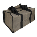 Log Carry Bag Waterproof Dual Use Portable Wet Wax Canvas Firewood Carrier Tote Bag for Logging