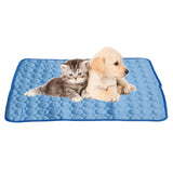 Pet Cooling Mat Breathable Soft Summer Dog Cat Sleeping Pad for Kennel Sofa Bed FloorBlue XXL